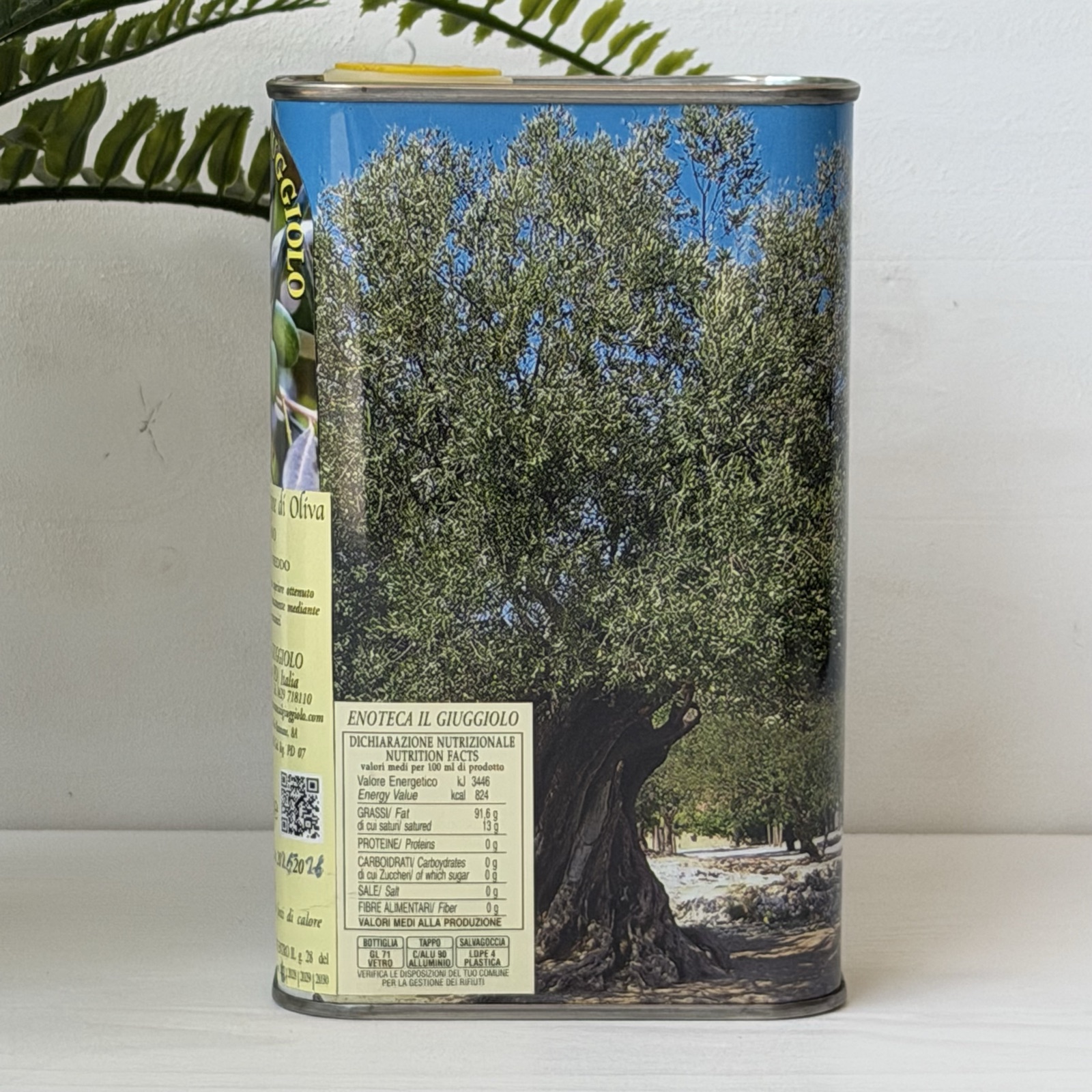 Latta di olio extra vergine di oliva Enoteca Il Giuggiolo