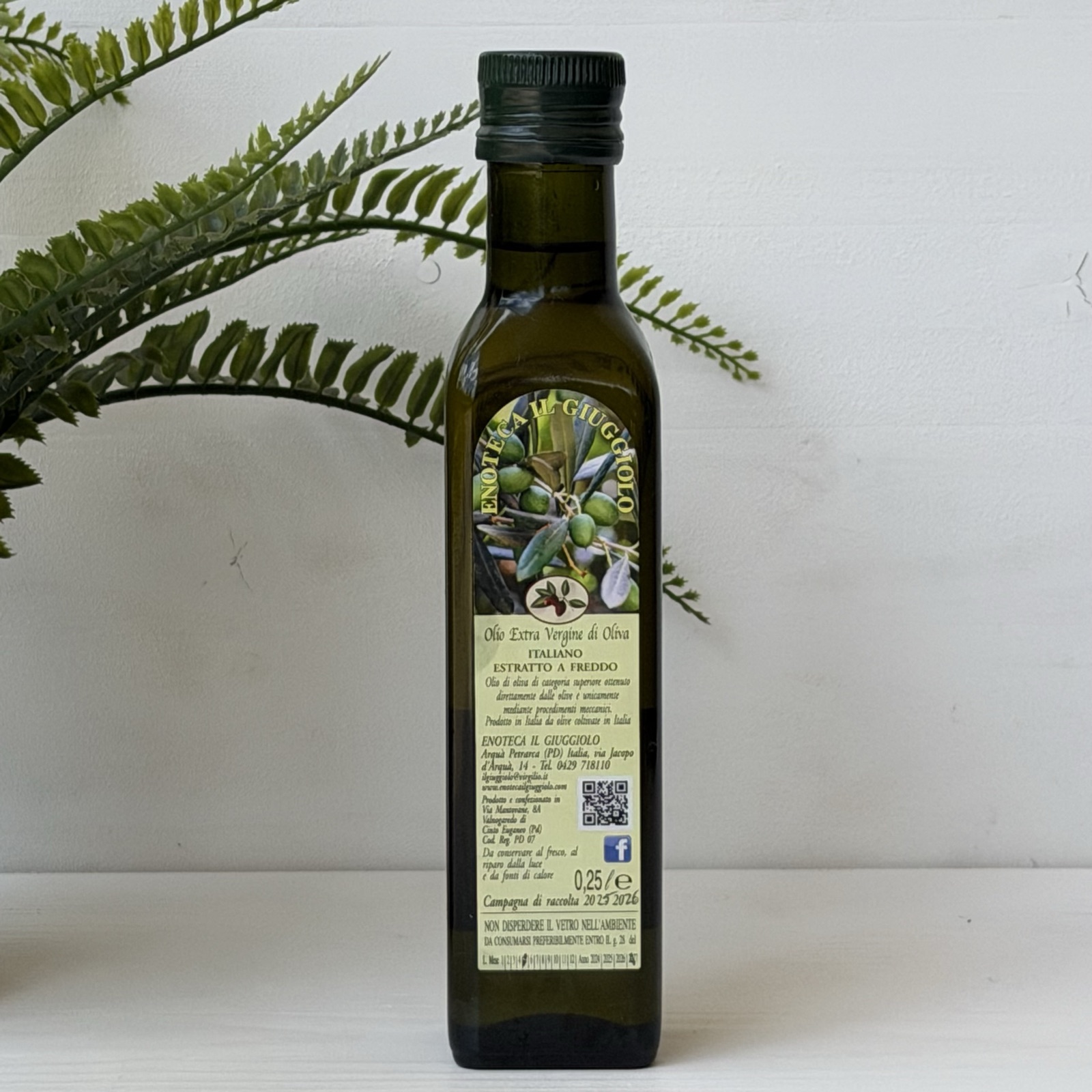 Olio extra vergine di oliva estratto a freddo di Arquà Petrarca